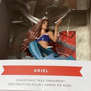 Hallmark 2024 Disney The Little Mermaid Ariel Red Box Christmas Ornament